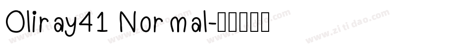 Oliray41 Normal字体转换